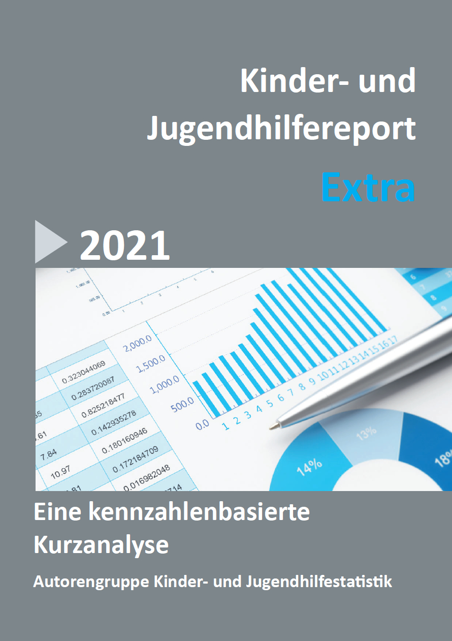 Deckblatt vom Kinder- und Jugendhilfereport extra 2021