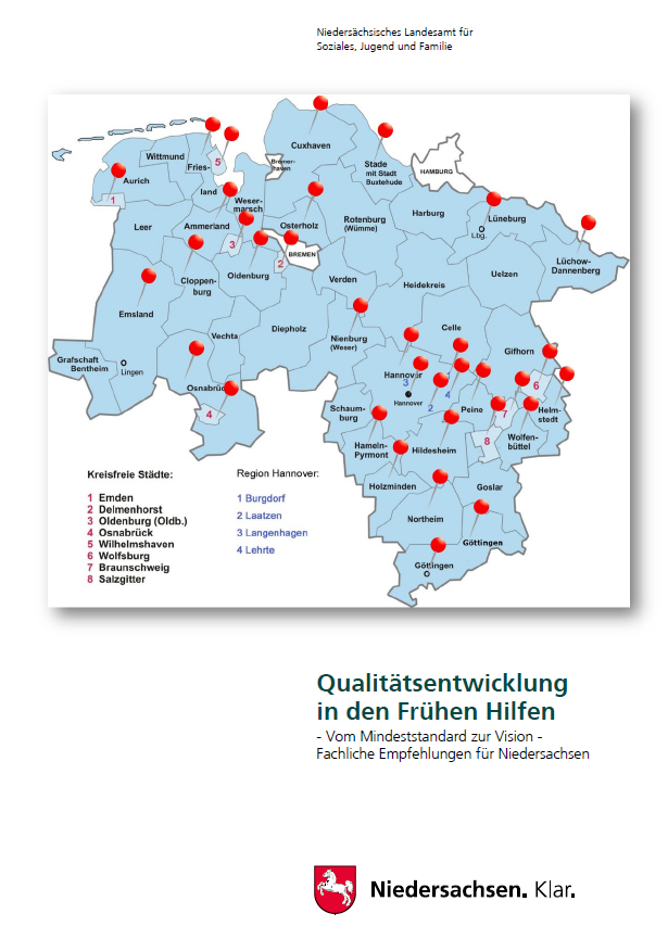 Titelblatt Qualitätsentwicklung in den Frühen Hilfen